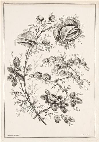 JEAN-BAPTISTE PILLEMENT (AFTER) Cahier de Fleurs Singulieres.